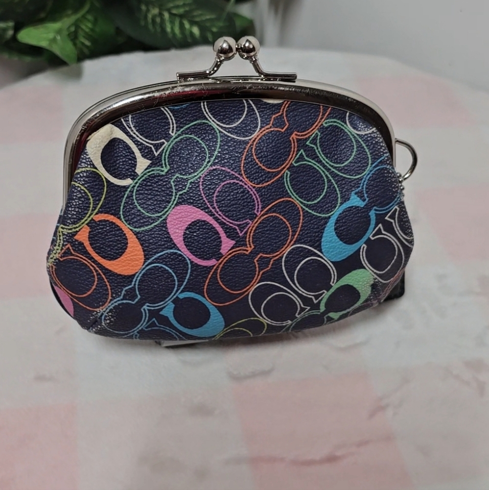 Coach Multicolor Patterned Kisslock - image 4